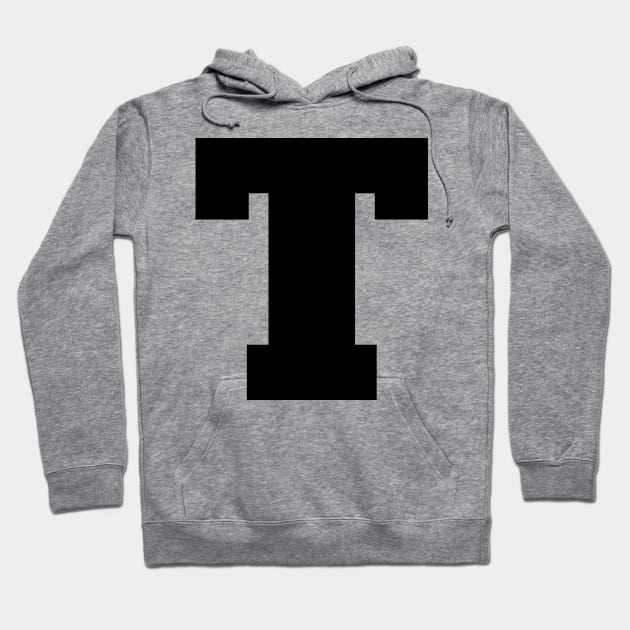 Alphabet T (Uppercase letter t), Letter T Hoodie by maro_00